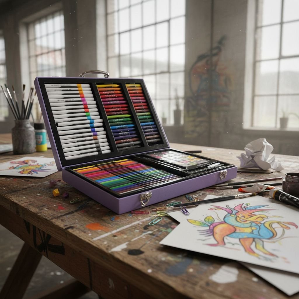 128 ნაწილიანი სახატავი ნაკრები