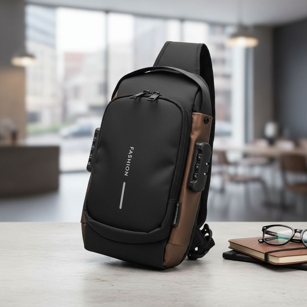 პორტატული ჩანთა კოდური ჩამკეტით