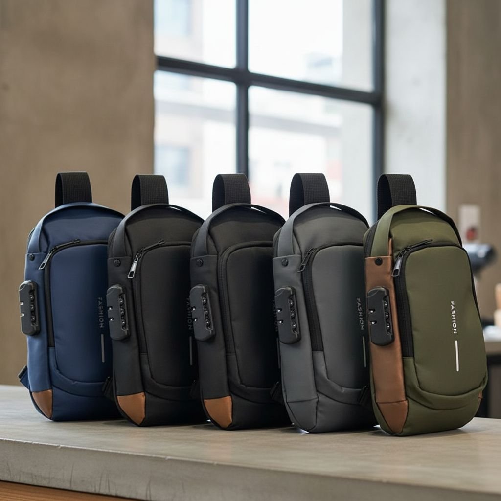 პორტატული ჩანთა კოდური ჩამკეტით